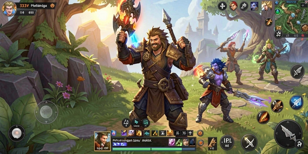 Tampilan gameplay seru dan menantang dalam 333V.