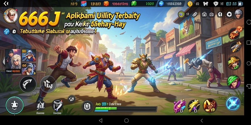 Screenshot utama 666J menunjukkan antarmuka pengguna yang ramah dan fitur utama.