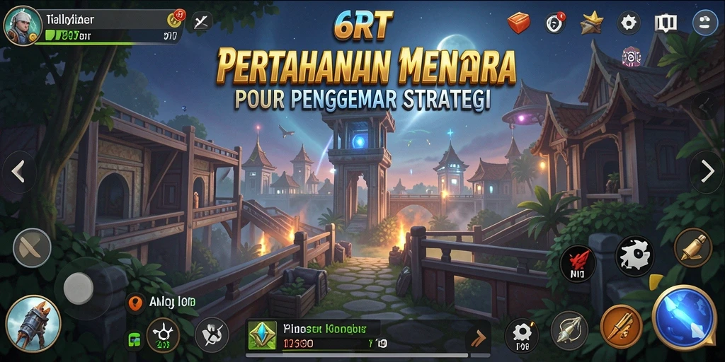 Menampilkan gameplay menara yang menegangkan di 6RT.
