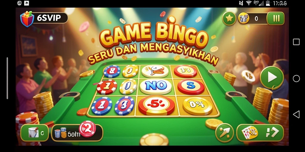 Tampilan menarik dari gameplay Bingo di 6SVIP.