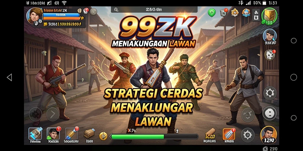 Tampilan menarik dari gameplay strategi 999ZK yang menantang.