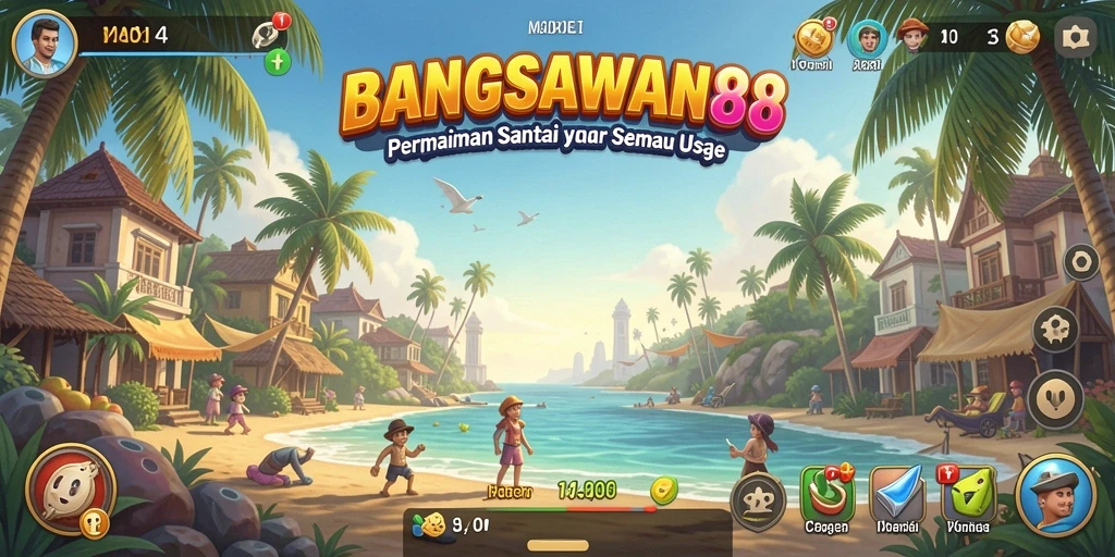 Tampilan gameplay yang seru dan mengasyikkan di BANGSAWAN88.