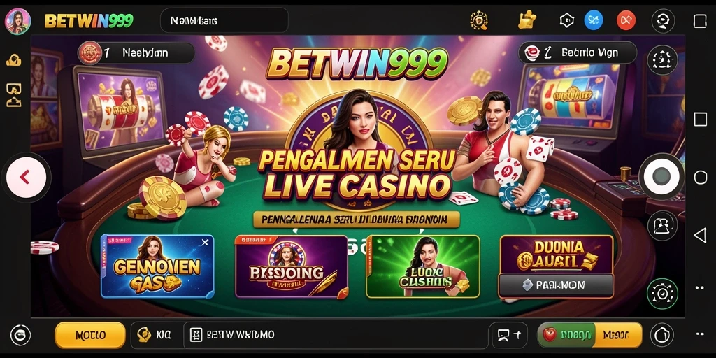 Tampilan menarik aktivitas Live Casino di BETWIN999.