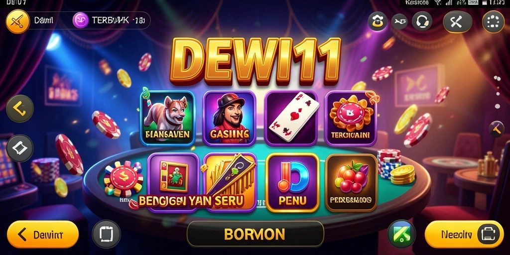 Screenshot DEWI11 menampilkan gameplay Kasino yang mengasyikkan dan interaktif.