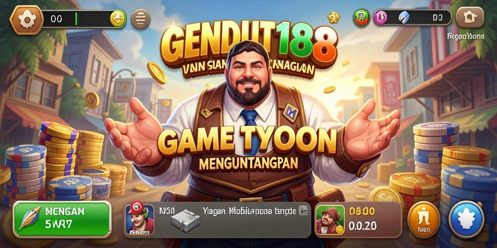 Tampilan menarik dari gameplay GENDUT188 yang membuat manajemen bisnis seru.