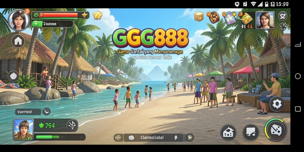 Tangkapan layar dari gameplay GGG888 yang ceria dan menghibur.