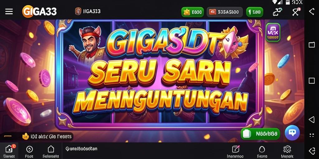 Gameplay GIGA33 yang mendebarkan dan penuh warna.