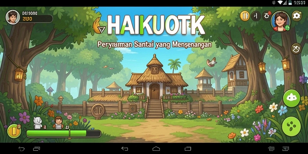 Tampilan menarik dari gameplay HAIKUOTK yang menyenangkan.