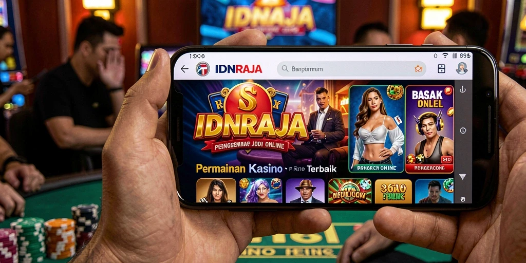 Tangkapan layar IDNRAJA menampilkan aksi seru dalam permainan Kasino.