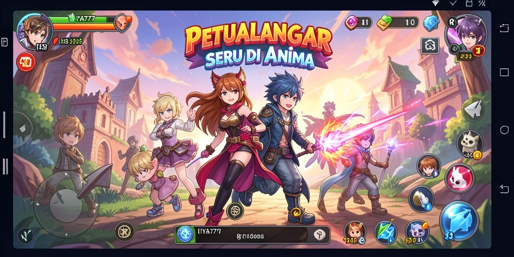 Tampilan gameplay IYA777 yang menarik dan penuh warna.