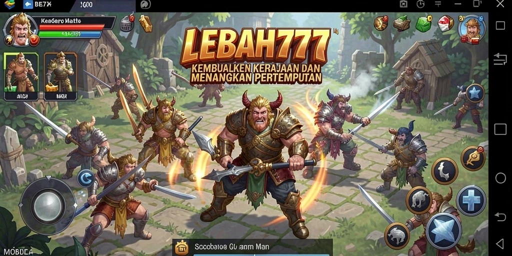 Tangkapan layar gameplay LEBAH777 menunjukkan aksi strategi yang mendebarkan.