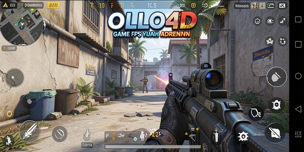 Tampilan gameplay dinamis dan menegangkan dari OLLO4D.