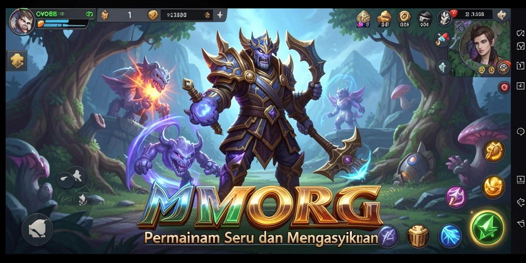 Screenshot OVO88 menampilkan pertarungan seru antar pemain di dunia MMORPG.