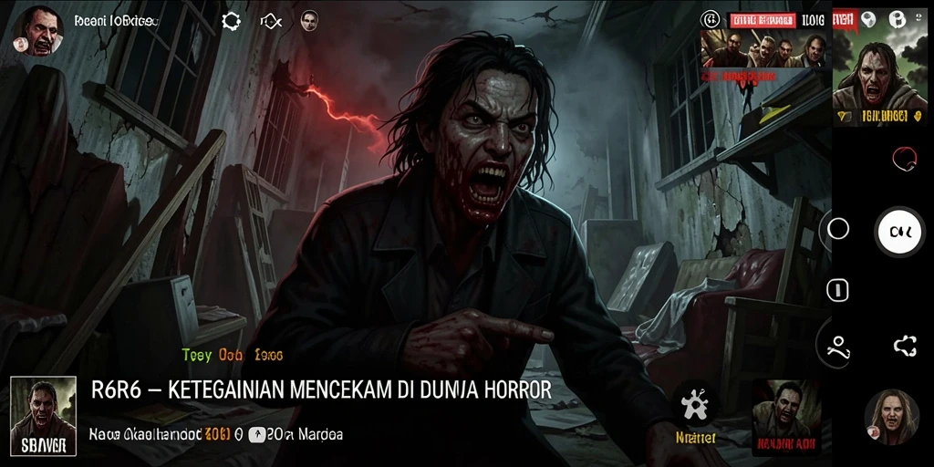 Tangkapan layar gameplay R6R6 dengan suasana mencekam.