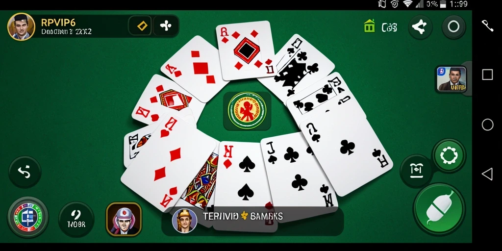 Tampilan gameplay seru RPVIP6 dalam permainan Domino.