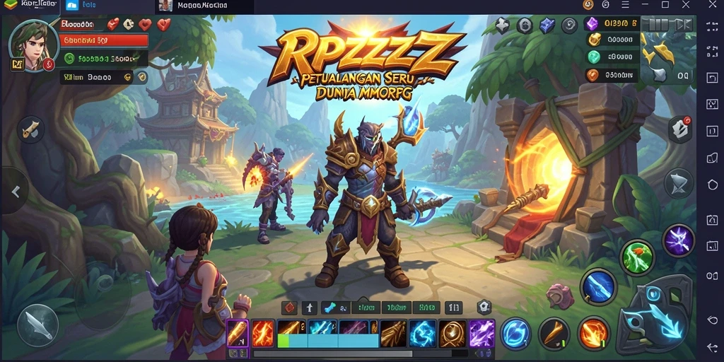 Tampilan gameplay RPZZZ dengan karakter dan lingkungan yang memukau.
