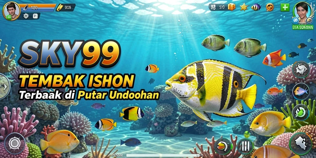 Tampilan gameplay Tembak Ikan yang seru dan penuh warna.