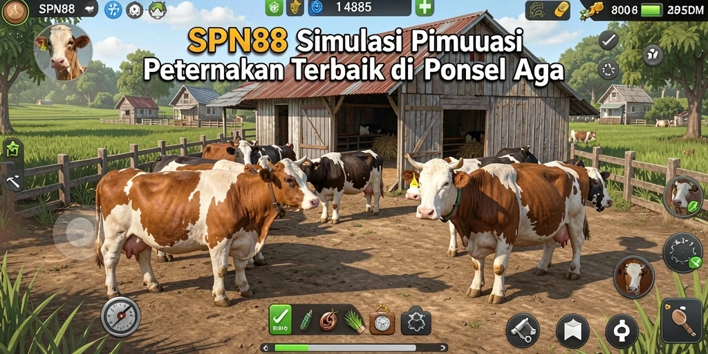 Tampilan menarik dari gameplay SPN88 yang menampilkan peternakan yang dikelola pemain.