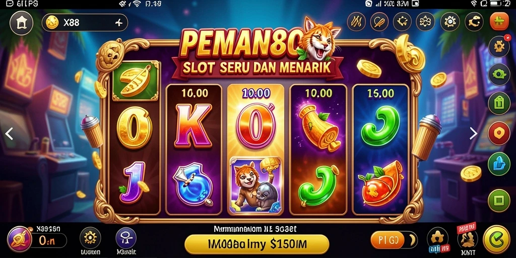 Tampilan gameplay seru pada X88 dengan mesin slot yang beragam.